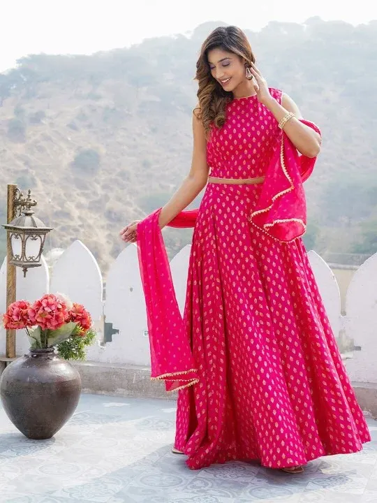 Printed Lehenga Cholis