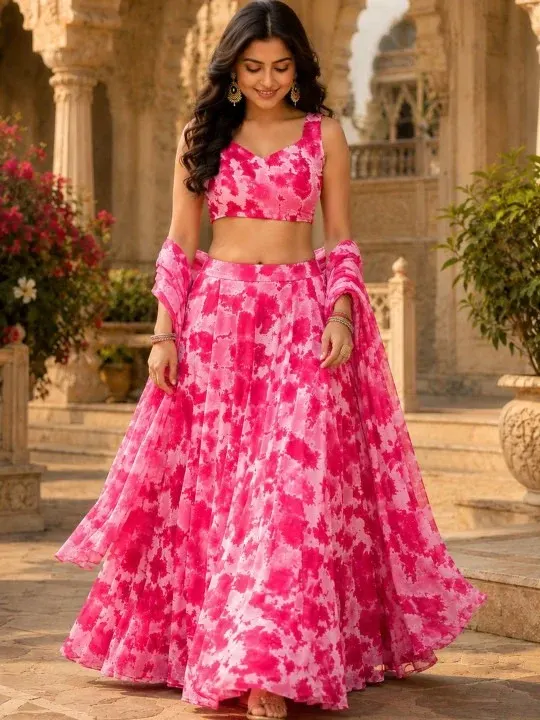 Printed Lehenga Cholis