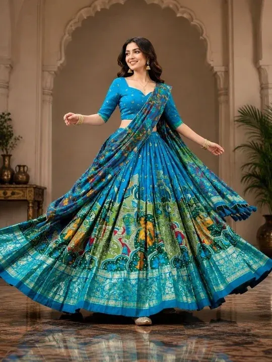 Printed Lehenga Cholis
