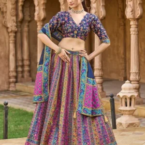 Woven-Design Lehenga Cholis