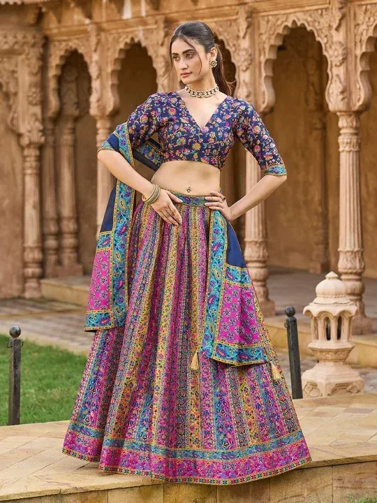Woven-Design Lehenga Cholis