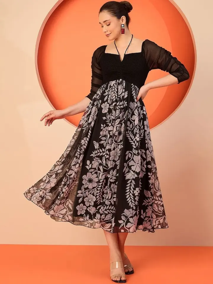 Floral Midi Dresses