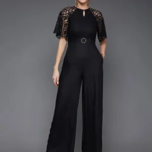 Black Floral Jumpsuits
